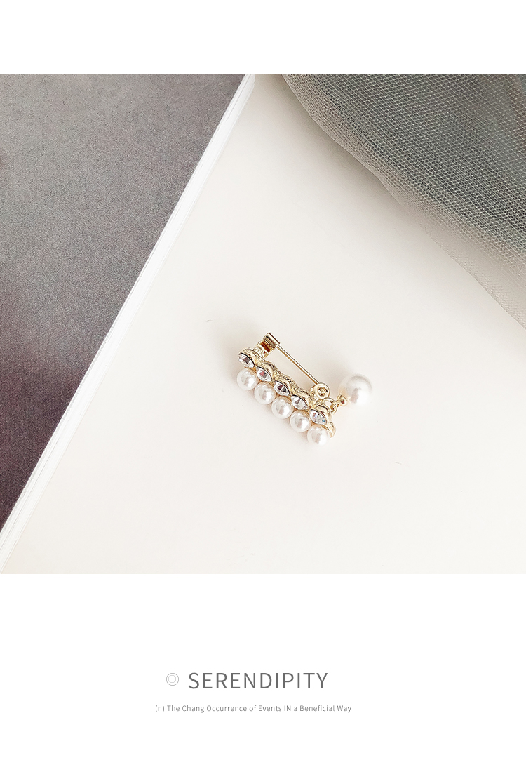 Trang sức Taimei Hàn Quốc ngọc trai rhinestone trâm nữ tính thêm điểm áo khoác pin áo len hàng trăm phụ kiện phù hợp cài áo cao cấp