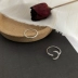 Trang sức Taimei Hàn Quốc Cá tính Nhật Bản và Hàn Quốc Dòng sinh viên Moon Star Zircon Nhẫn kết hợp Chỉ số nhẫn ngón tay nhẫn phong thủy nam Nhẫn