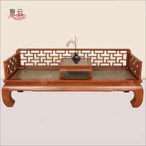 Ming Qing imitated ancient elm Luohan bed Chinese classical solid wood chair in living room study