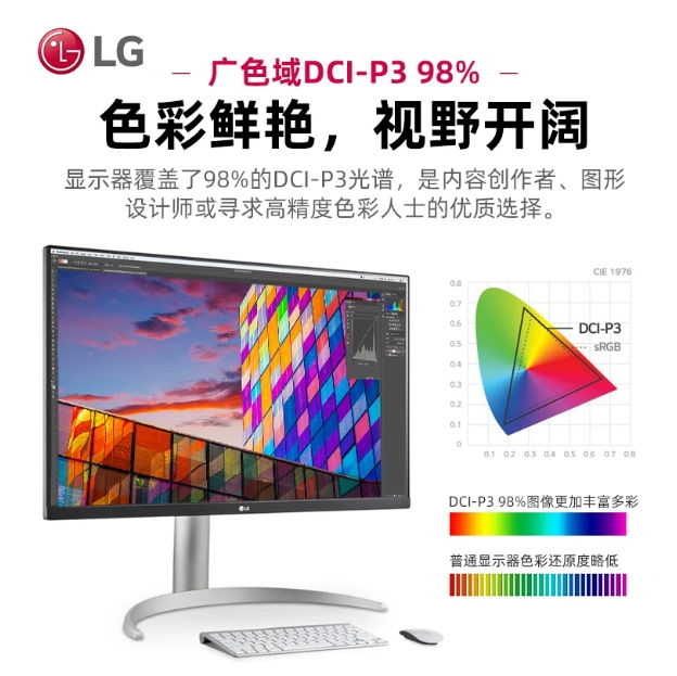 Lg 27/32Uq850V Professional Office Design 4K Monitor Ips Laptop External Screen Video Editing