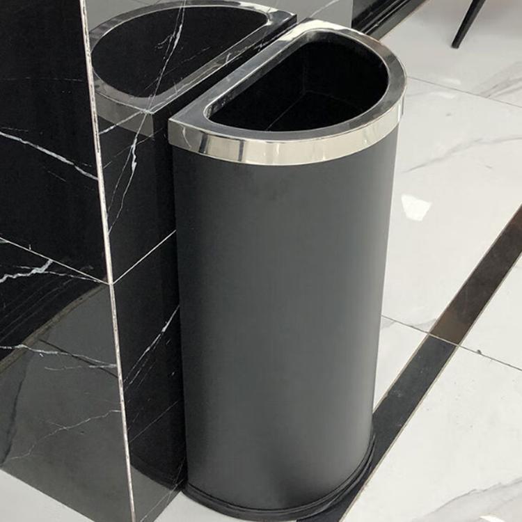 Wall-Mounted Trash Can Semi-Circular Stainless Steel Ash Bucket Elevator Entrance Wall Peel Box Hotel Commercial Wall-Mounted Storage Bucket Wall-Mounted Trash Can Semi-Circular Stainless Steel Ash Bucket Elevator Entrance Wall Peel Box Hotel Commercial Wall-Mounted Storage Bucket