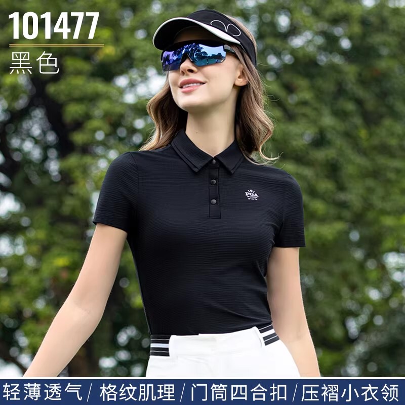 Pga Golf Women's Clothing 26 New Style Short-Sleeved T-Shirt High-End Sports Top Quick-Drying High-Elastic Tennis Wear Shorts Set