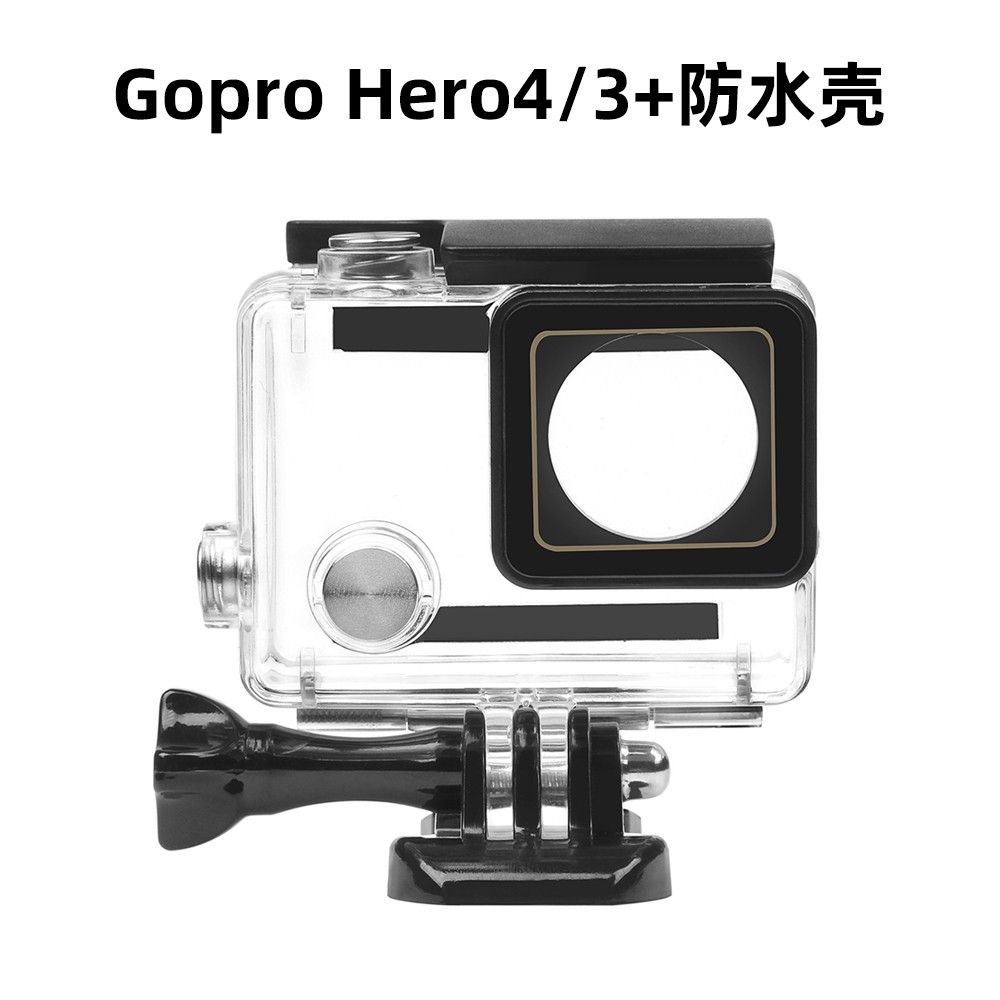 gopro hero4 3 camera waterproof shell diving protection housing 30 m underwater deep diving fixture accessories
