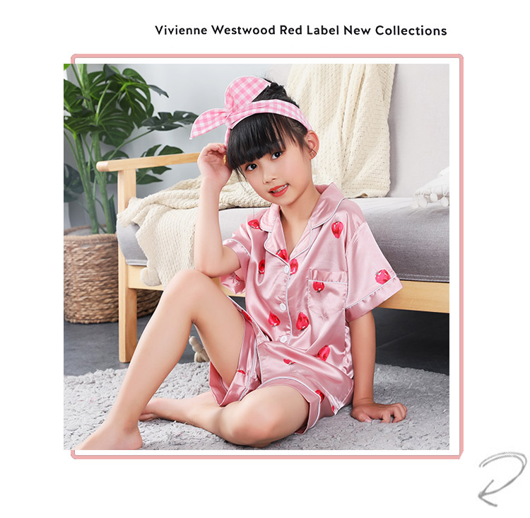 Trẻ em của bộ đồ ngủ lụa cô gái 'dịch vụ nhà phù hợp với mùa hè bé trai và trẻ em của trẻ em quần áo trẻ em lớn mở S mã áo 200 kg đồ ngủ khủng long