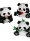 Panda Series Building Blocks Flower and Fruit Puzzle Children's Educational Toy Model Gift for Boys and Girls