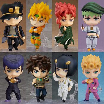 Jojo's Bizarre Adventure Anime Q Version Figures: Rohan Kishibe, Jotaro Kujo, Dio, Josuke Higashikata, Kakyoin