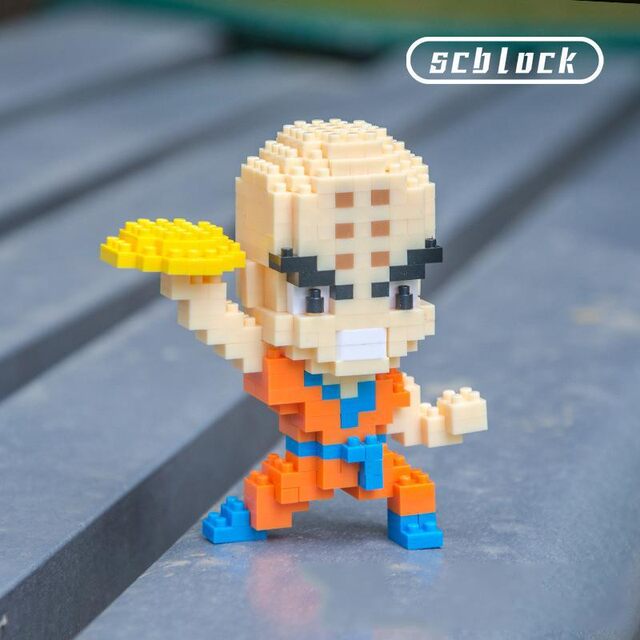 Dragon Ball Building Blocks, Two-Dimensional Anime Peripheral Small Particle Assembly Toys, Son Goku, Vegeta, Frieza Model