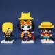 Micro Small Particle Building Blocks Diamond Puzzle Boy Toy Chopper Luffy Zoro One Piece Model Ornament