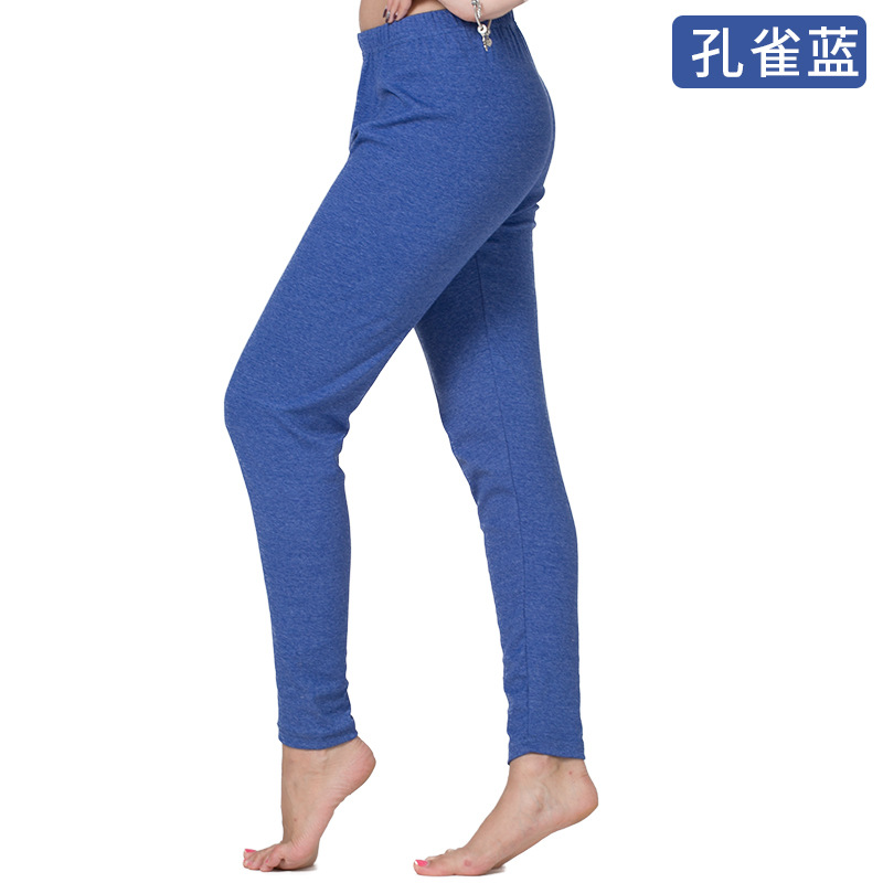 Big kích thước mùa thu quần womens mỏng chất béo mm lỏng mặc bên ngoài Ingle bông Mordale quần ấm áp cộng với chất béo để tăng 200 pounds.