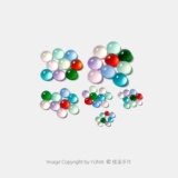 Круглый драгоценный камень для кольца, набор материалов ручной работы, крючок для вязания с аксессуарами, кукла, кошачий глаз, «сделай сам»