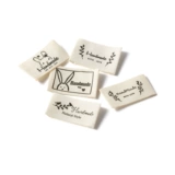 Spot Cotton Cotton Made Clate Pating складывание бежевых ветвей маленького растения, цветочная большая этикетка маленькая этикетка