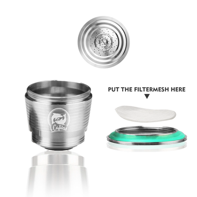 Nestle coffee capsule shell accessories, stainless steel filter screen, sealing rubber ring, filter screen, mesh cover