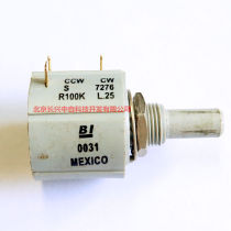 CCW CW CW S7276 R100K L 25 USA BI multi-turn fine-tuning wire wound potentiometer produced in Mexico