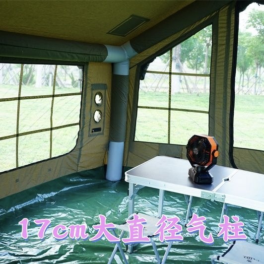 充气帐蓬免搭建速开防雨防风保暖加厚拓展一室一厅户外露营装备