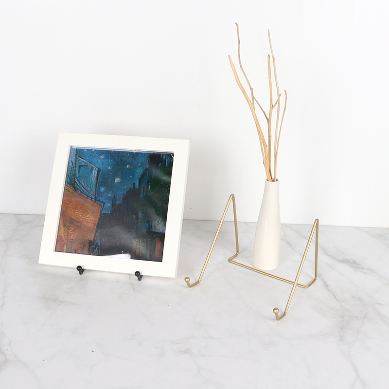 Simple creative photo frame photo frame photo bracket award base bracket sub-certificate this display frame square porcelain plate rack