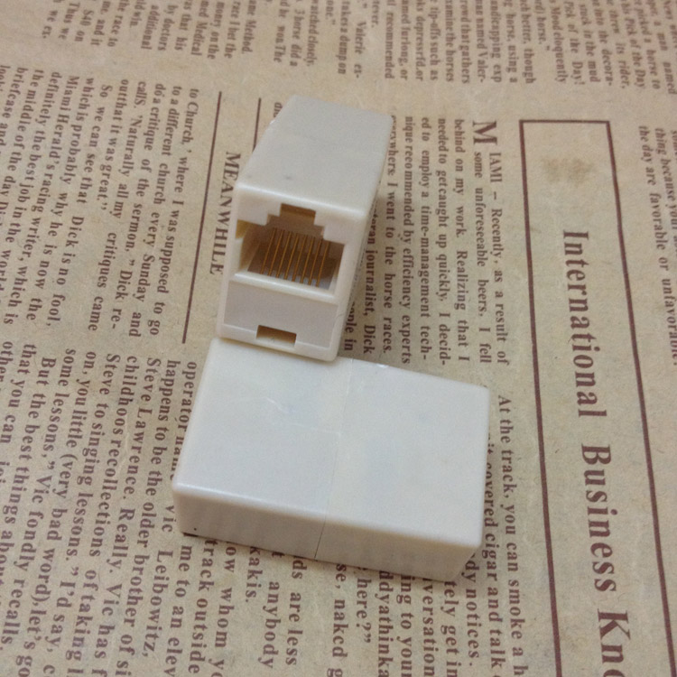 RJ45 Network Connector 8P8C Network Direct Dual Pair Connector Network Route Extension Connector