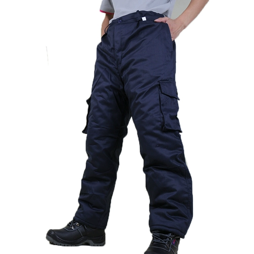 Зимние работники работников работников труда хлопчатобумажные брюки износа -устойчивый к утолщению и удобрениям, увеличите холодное хранение водного водонепроницаемого и холодной хлопковой куртки.