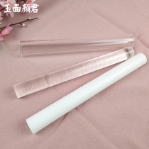 Ultra light clay Rod pressure mud Rod roll mud Rod soft pottery acrylic hollow solid transparent rolling pin does not touch white stick