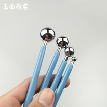 Ultra light clay ball bar tool 4-piece set of turned sugar flower stainless steel clay handmade pottery clay carving group