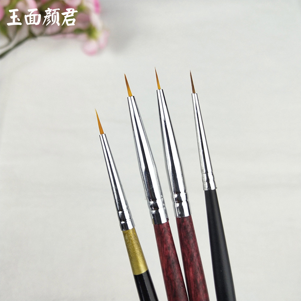 Mink hair mahogany rod hook line pen Nylon hair Xie De Tang Xie De Tang 00000 000 face pen