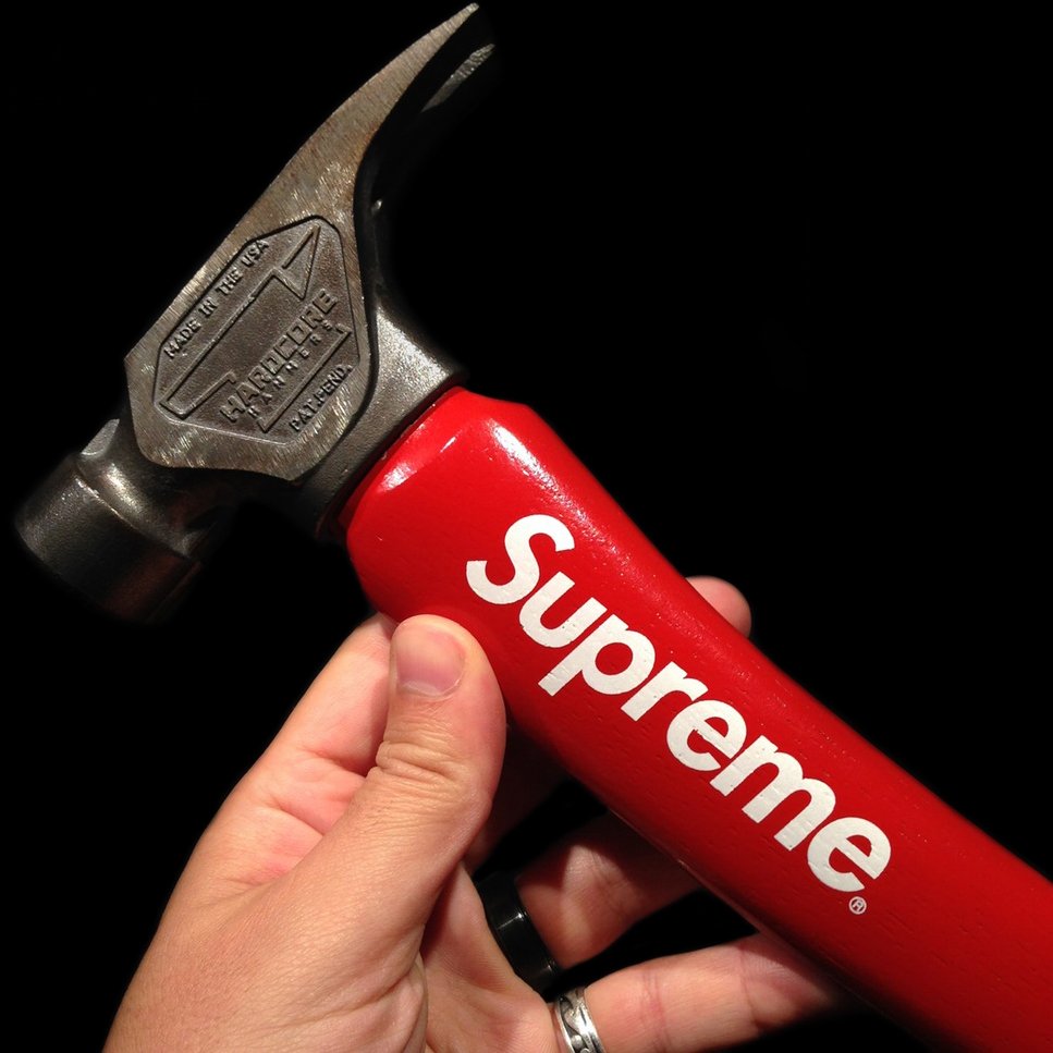Spot Supreme hammer Hardcore hammer
