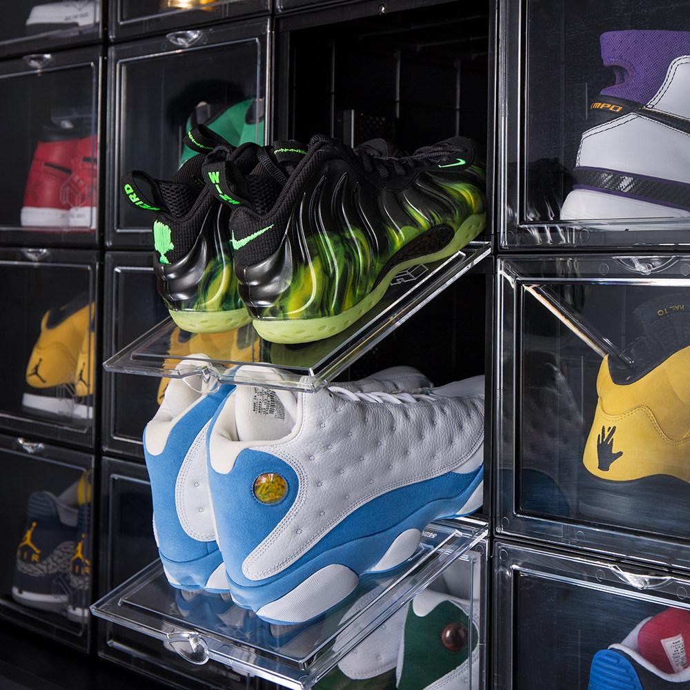 Red Ants Aj Balls Shoes Containing Box high-end display anti-dust wave collection Shoe wall acrylic transparent Shoe box