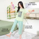 Autumn Deer Silky Soft Cotton Pajamas Women's Summer Cute Printed Striped Short Sleeve Home Clothes Set