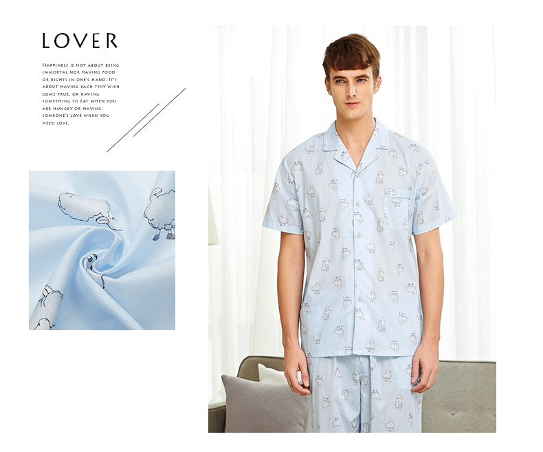 Pyjama mixte en Coton à manche courte - Ref 3005438 Image 18