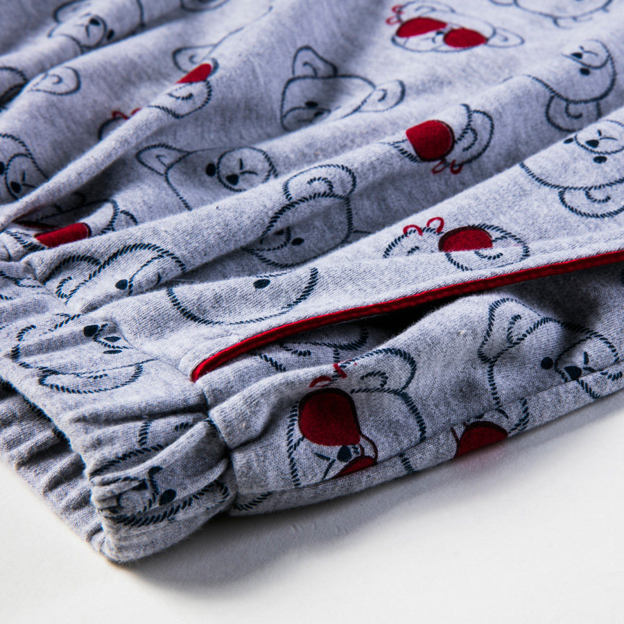 Pyjama mixte en Coton à manches longues - Ref 3005449 Image 4