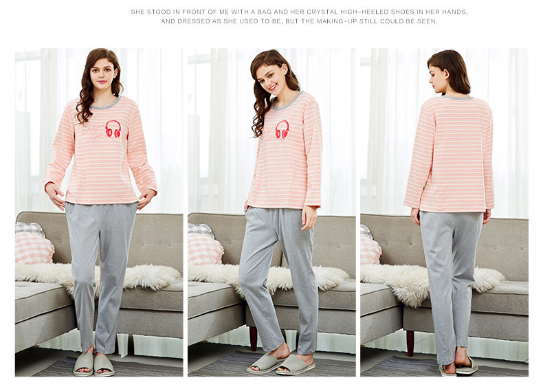 Pyjama mixte en Coton à manches longues - Ref 3005427 Image 13