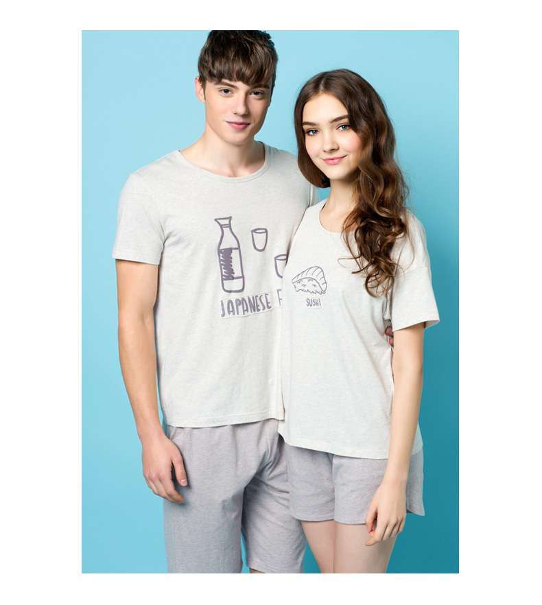 Pyjama mixte en Coton à manche courte - Ref 3005432 Image 14