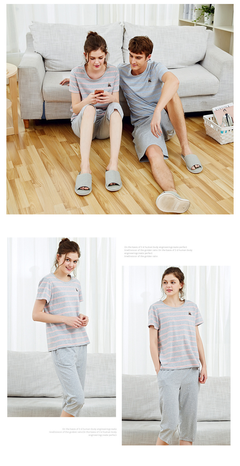 Pyjama mixte en Coton à manche courte - Ref 3005414 Image 11