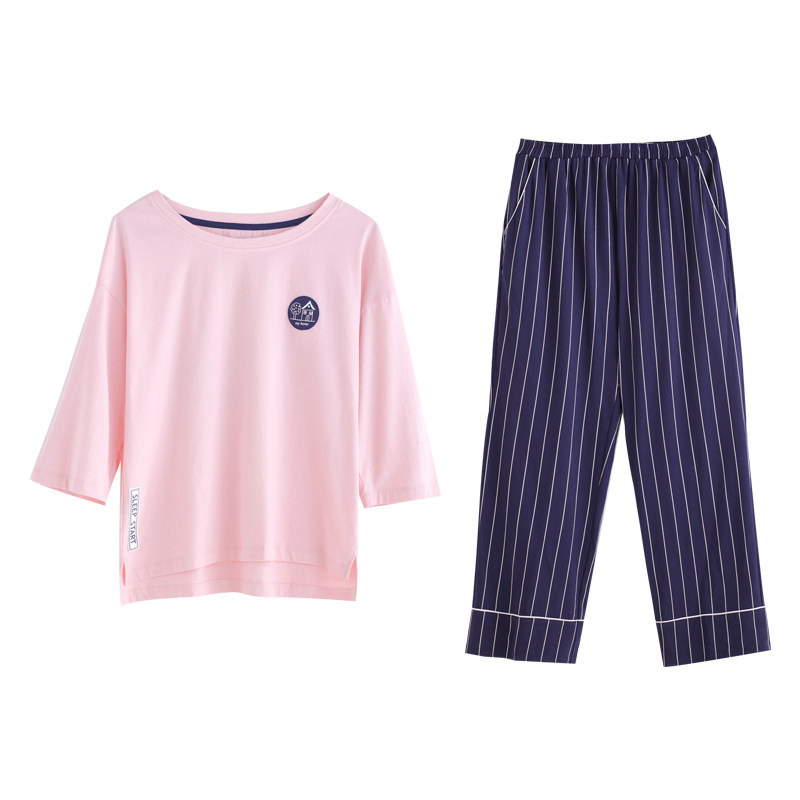 Pyjama pour femme en Coton à manches - Ref 2993669 Image 5