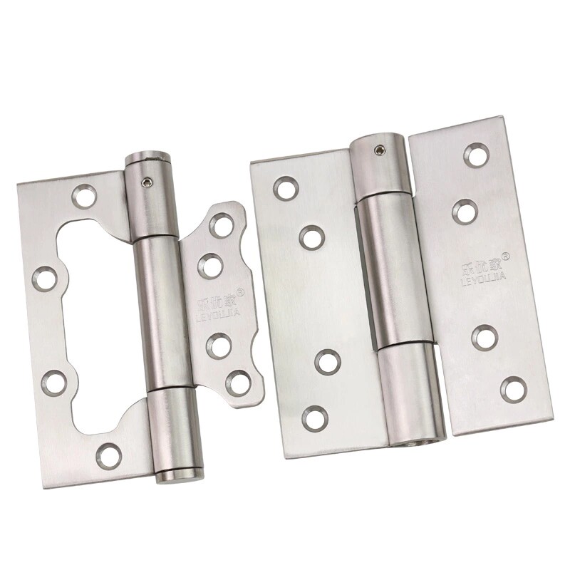 Stainless steel hydraulic spring hinge invisible door Automatic door closing buffer closed door rebound damping door primary-secondary hinge