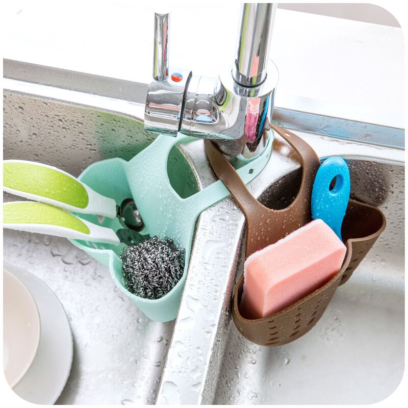 Home Trade Sink Plastic Drain Basket Containing hanging basket Kitchen Small Supplies Kitchenware Shelve Shelf Drain Shelf