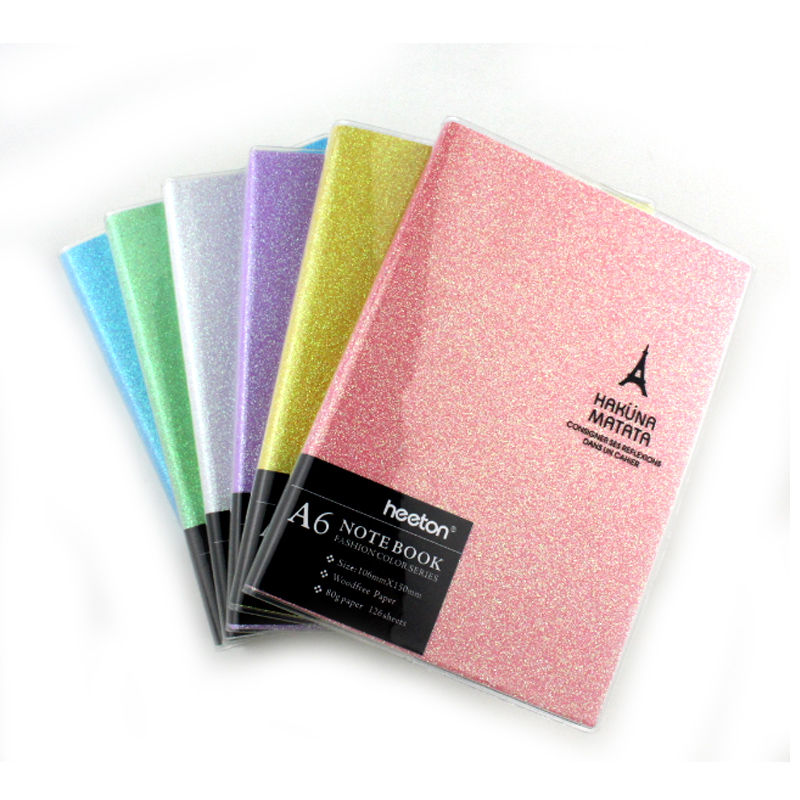 Small fresh plastic sleeve notebook candy-colored diary crystal cover fashion students carry a notepad