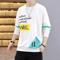 Teen warm underwear men single coat can wear spring and autumn thin middle high school students round collar