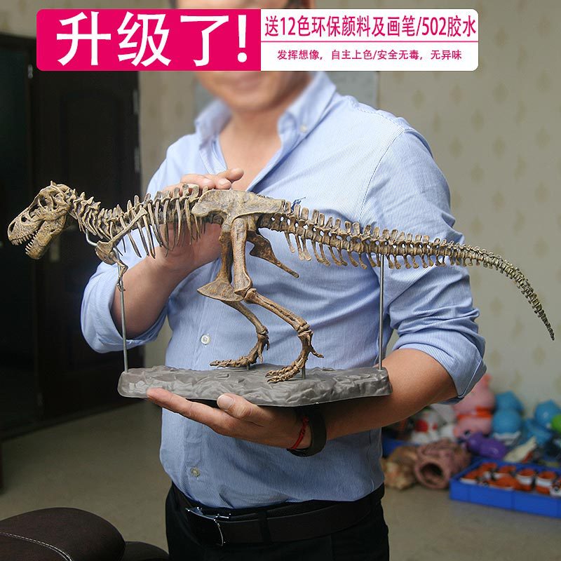 Dinosaur Skeleton Model Fossil Toy Tyrannosaurus Rex Animal Large Assembly Archaeological Excavation Raw Stone Assembly for Boys Dinosaur Skeleton Model Fossil Toy Tyrannosaurus Rex Animal Large Assembly Archaeological Excavation Raw Stone Assembly for Boys