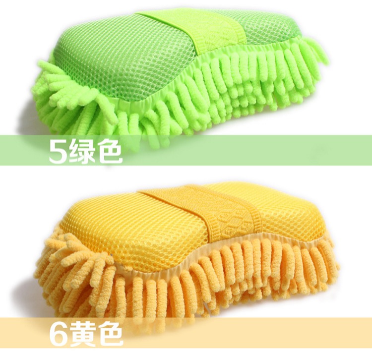 Rửa xe bọt biển găng tay chenille lớn san hô côn trùng xe bọt biển xốp bọt biển vệ sinh xe công cụ - Sản phẩm làm sạch xe dụng cụ vệ sinh xe ô tô