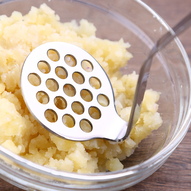Sparkling excellent product mashed potato mud press household baby non-staple food baby stainless steel manual mash tool masher