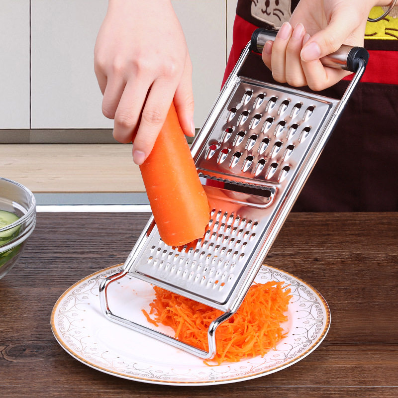 Household potato shredder stainless steel multi-function kitchen garlic radish vegetable slicer grater artifact