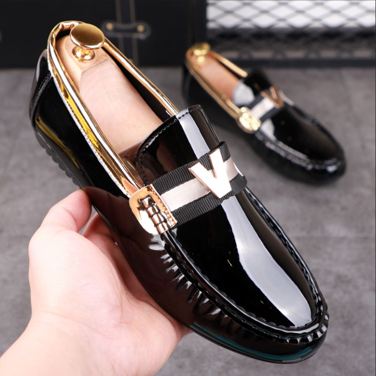 Summer new net red beanie shoes men's British slip-on shoes fashion trend all-match breathable casual shoes