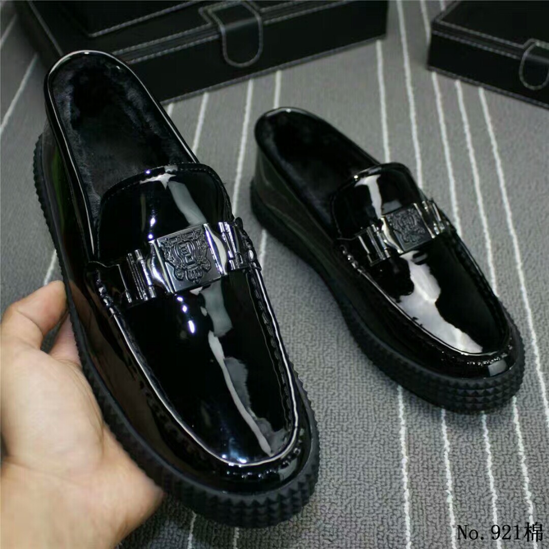 Fast hand net red king small country Bean Shoes Men Winter Cotton Shoes Trends 100 Hitch Social Shoes Spirit Little Guys Shoes