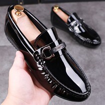 Spring new bean-bean shoes Mens sloth One foot pedal driving shoes Youth trendy fashion 100 Lap Breathable Casual Shoes