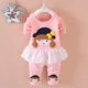 1-2-3-4 một tuổi nữ quần áo mùa thu cho trẻ sơ sinh phù hợp với bé gái bằng vải cotton mùa xuân và váy công chúa dài tay mùa thu