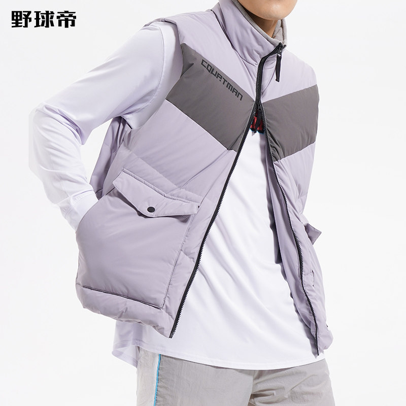 Wild ball emperor official thick down vest vest casual sports basketball clothing men's ball windproof warm duck down jacket