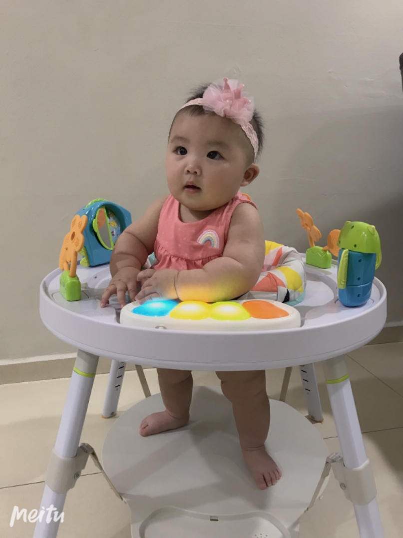 Baby jump chair Coax baby artifact Three-stage activity table Children's activity center Fitness frame game jumping toddler