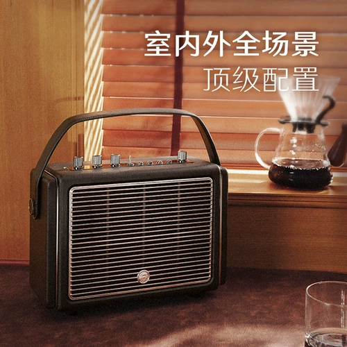 Элвис Audio M4 Bluetooth-динамик на открытом воздухе для кемпинга ретро-сабвуфер Высококачественный подарки высококачественного подарка Высококачественный