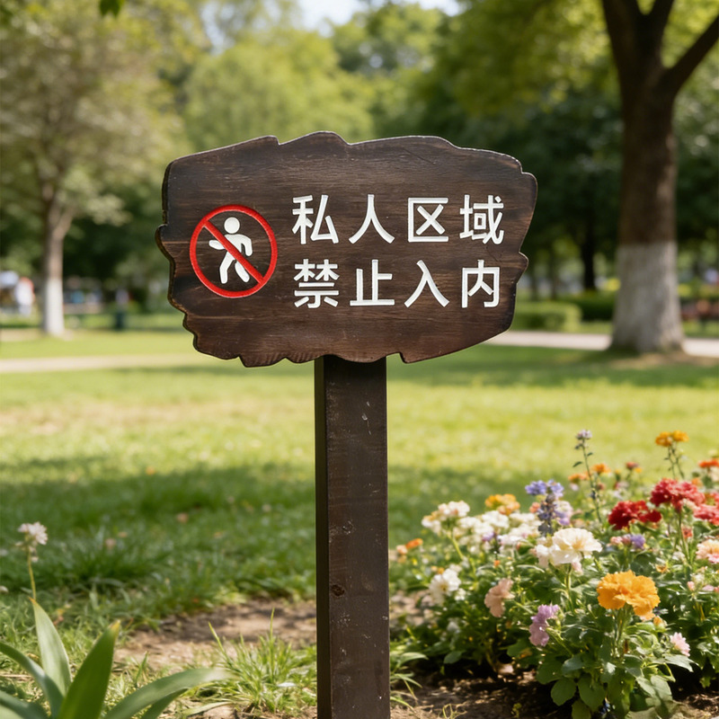 Private Areas Are Off-Limits to Construction Sites. No Loitering Allowed. Tourists Are Advised to Stop. Warning Signs. No Parking Allowed