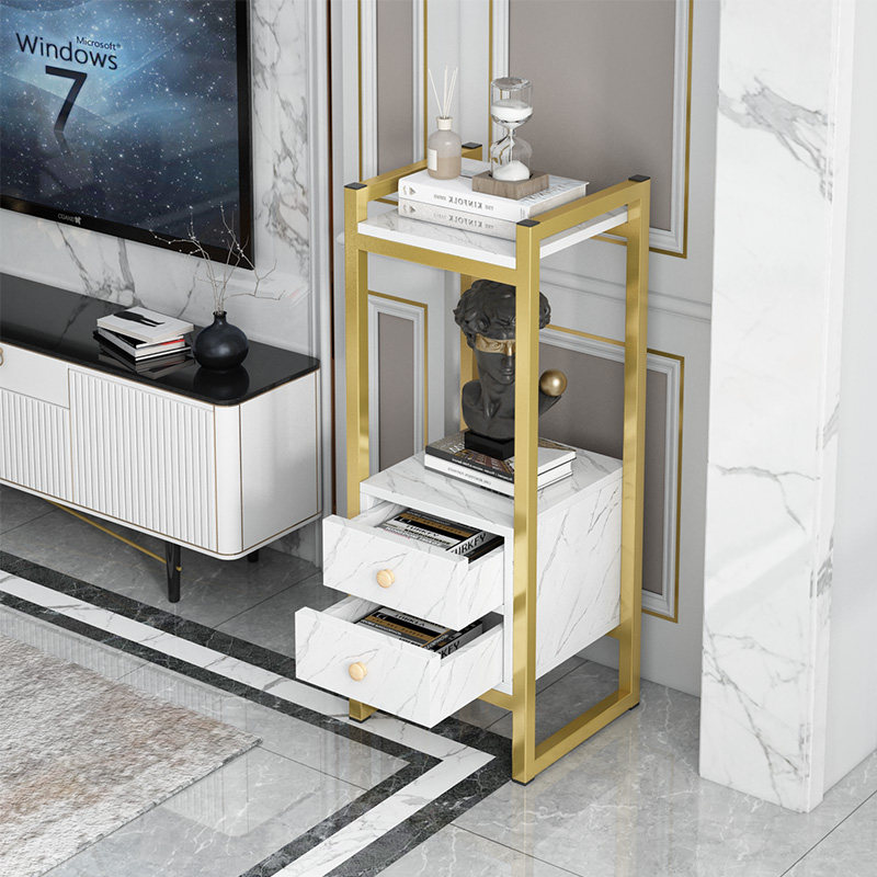 Nordic minimalist wrought iron rack flower shelf indoor living room balcony floor-to-ceiling gold ge green plant storage layer shelf cabinet